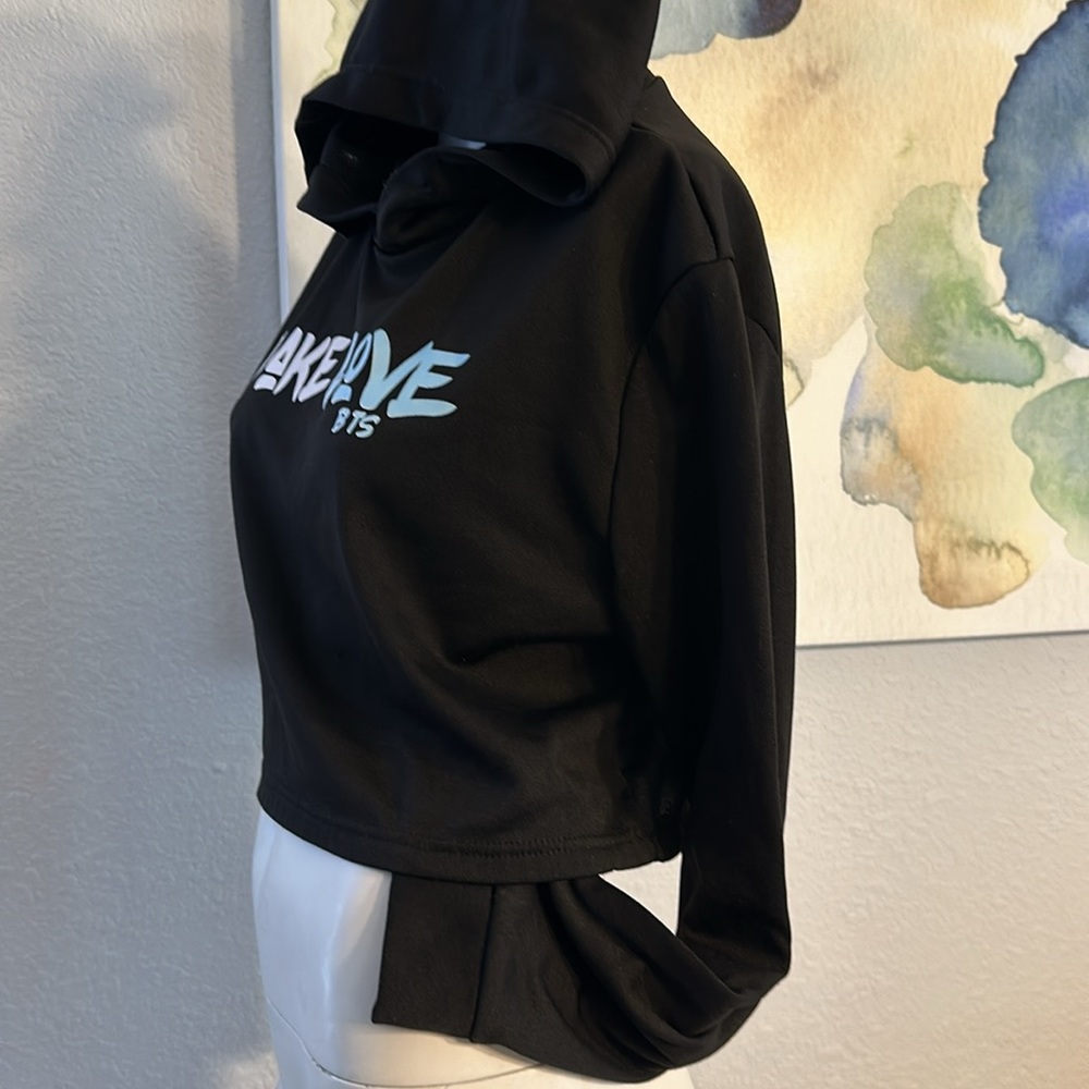 FAKE LOVE CAT EARS HOOD CROP TOP - Picture 5 of 7